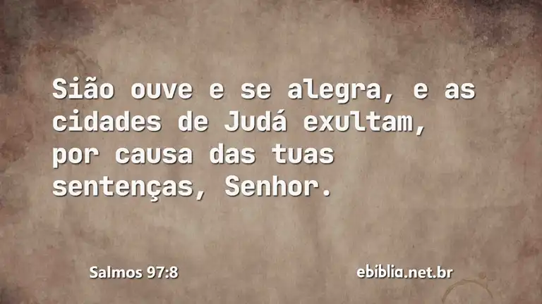 Salmos 97:8