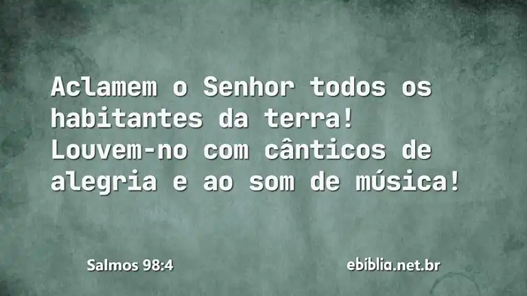 Salmos 98:4