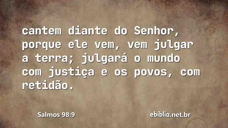 Salmos 98:9