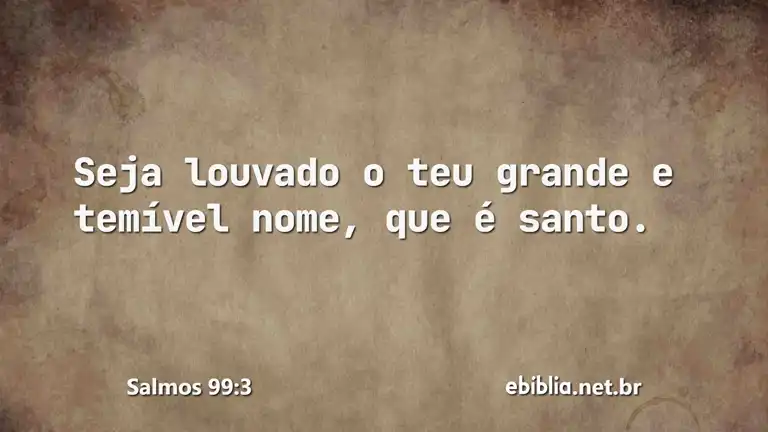 Salmos 99:3