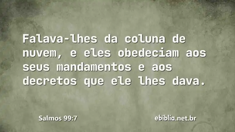 Salmos 99:7