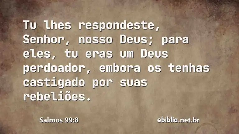 Salmos 99:8