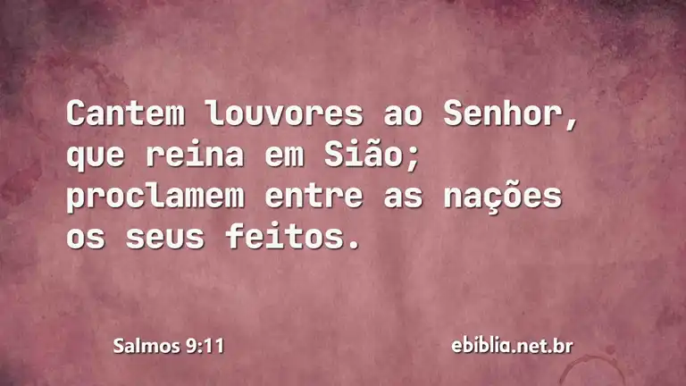 Salmos 9:11