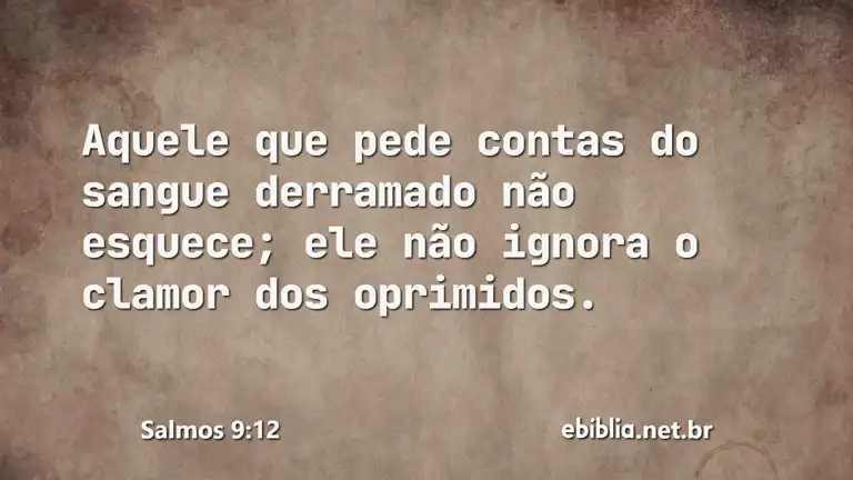 Salmos 9:12