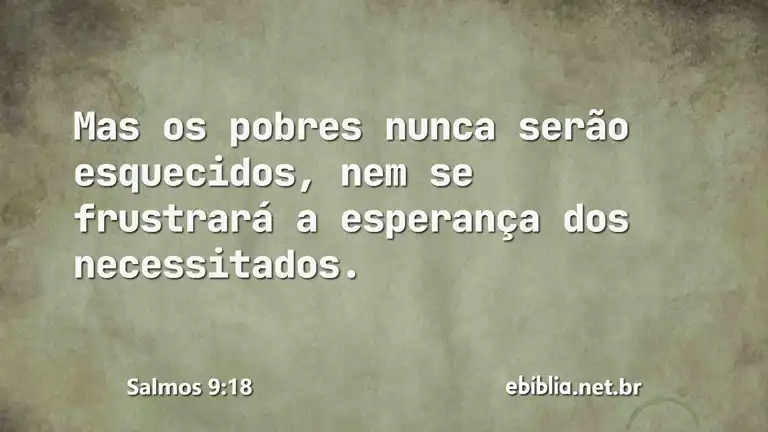 Salmos 9:18