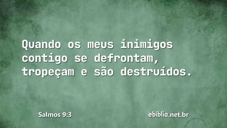 Salmos 9:3