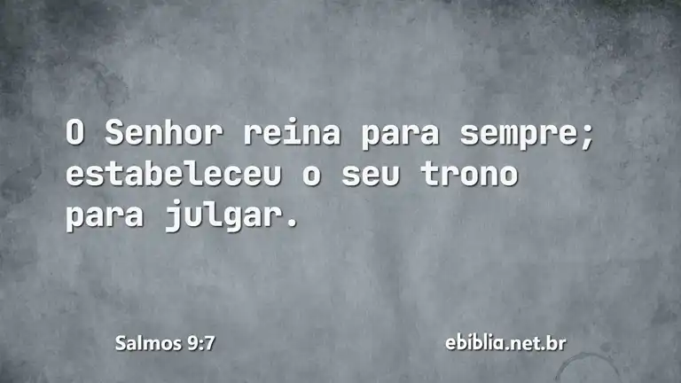 Salmos 9:7