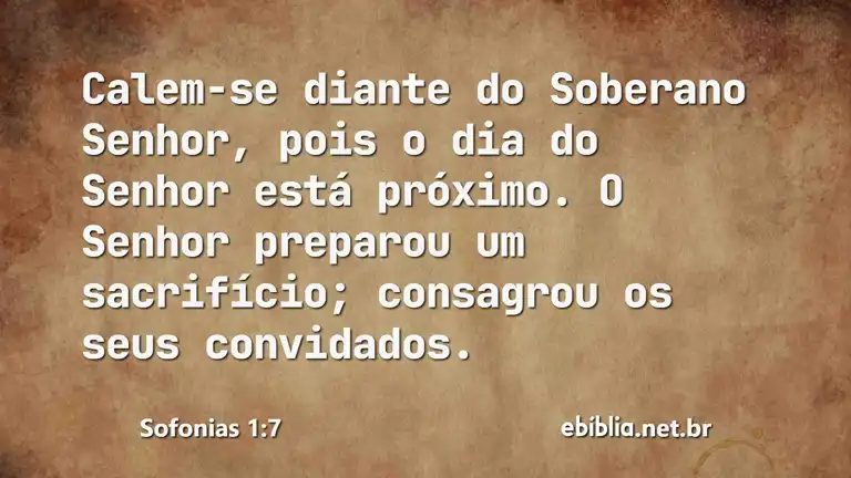 Sofonias 1:7