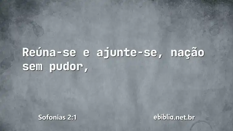 Sofonias 2:1