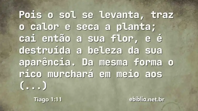 Tiago 1:11