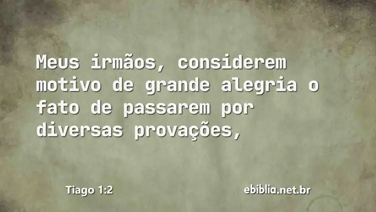 Tiago 1:2