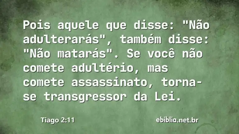 Tiago 2:11