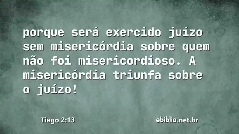 Tiago 2:13