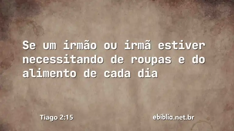 Tiago 2:15