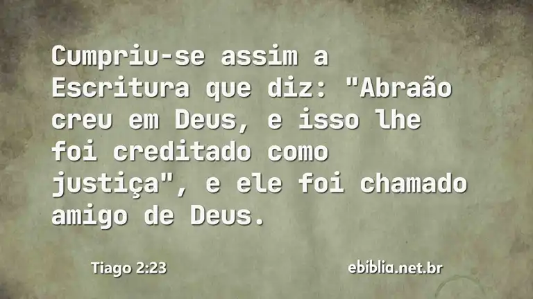 Tiago 2:23