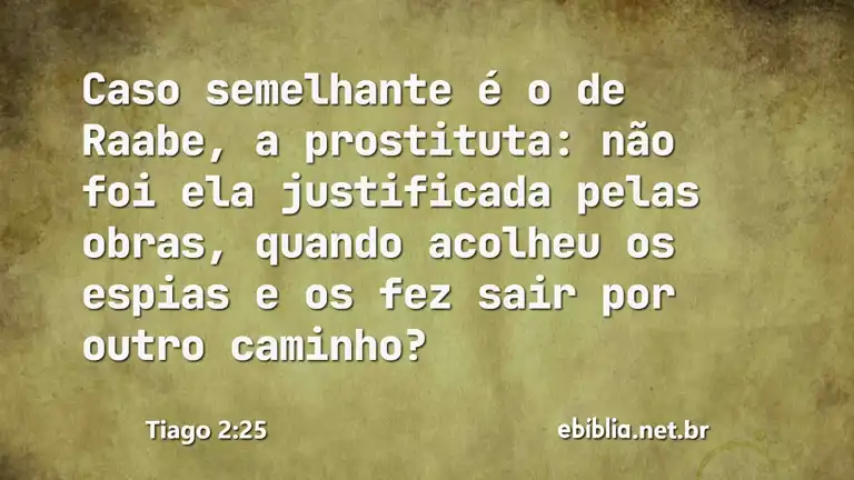 Tiago 2:25