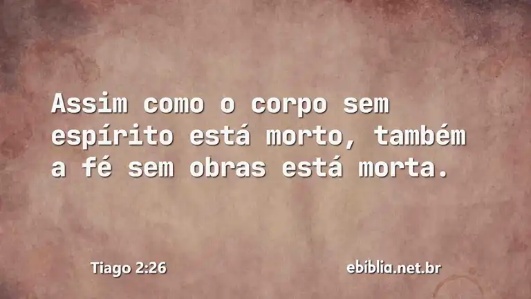 Tiago 2:26