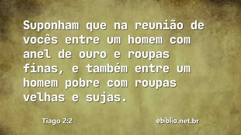 Tiago 2:2