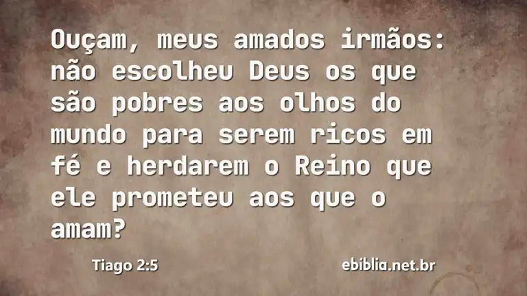 Tiago 2:5