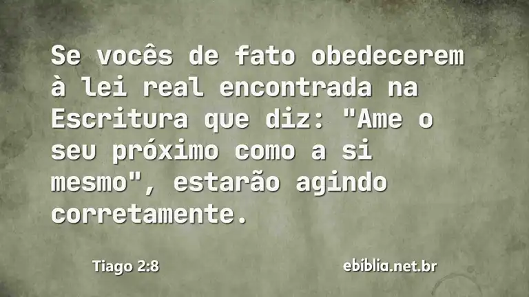 Tiago 2:8