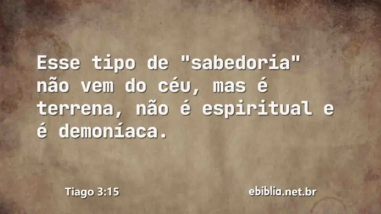 Tiago 3:15