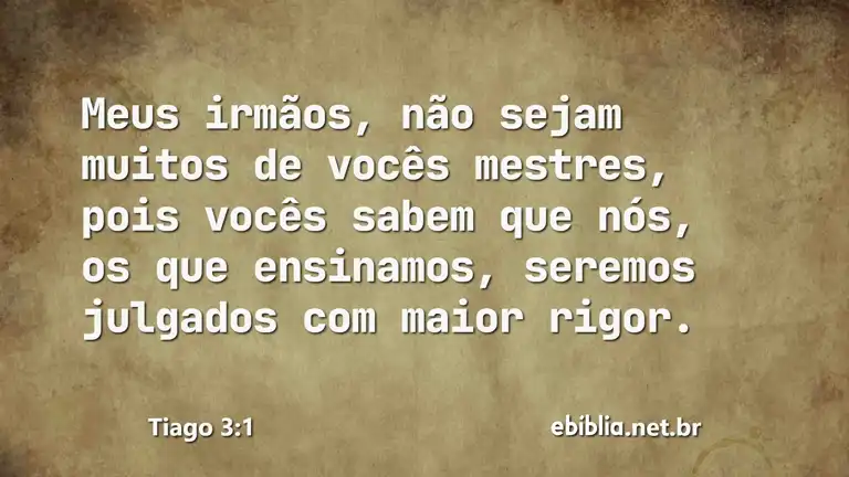 Tiago 3:1