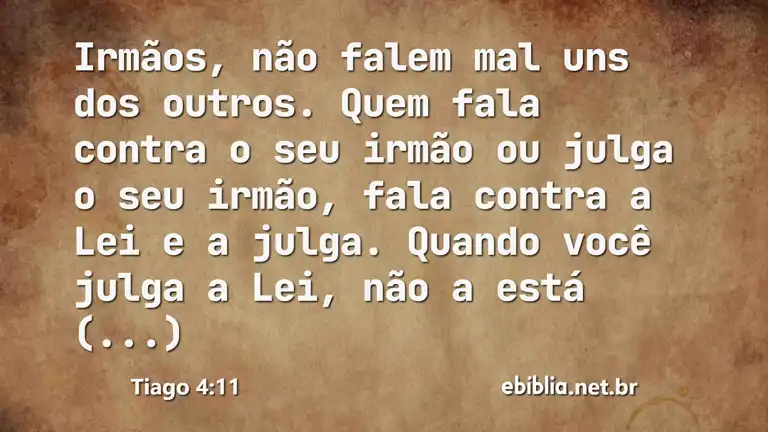 Tiago 4:11