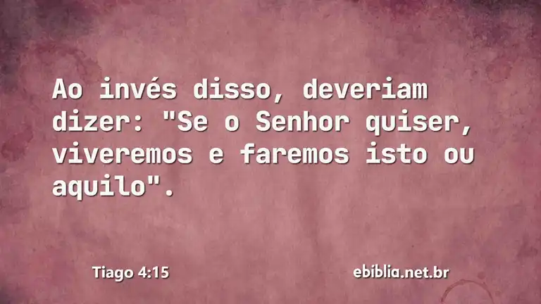 Tiago 4:15