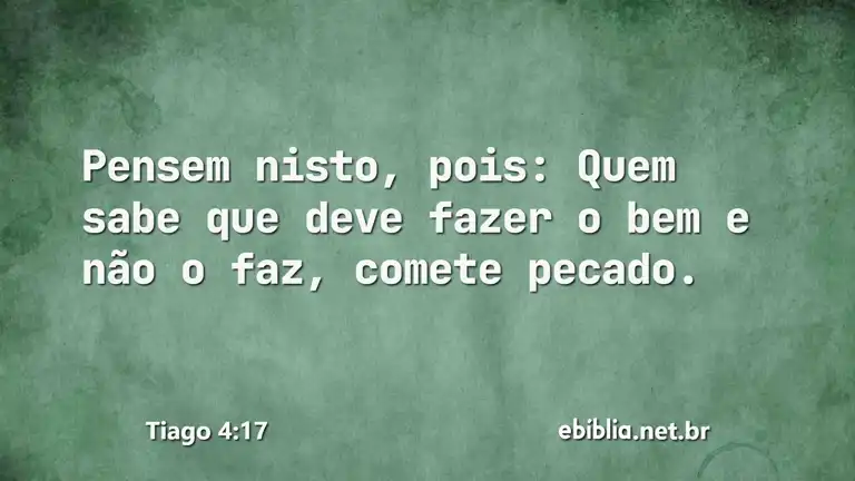 Tiago 4:17