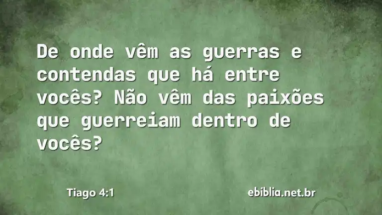 Tiago 4:1