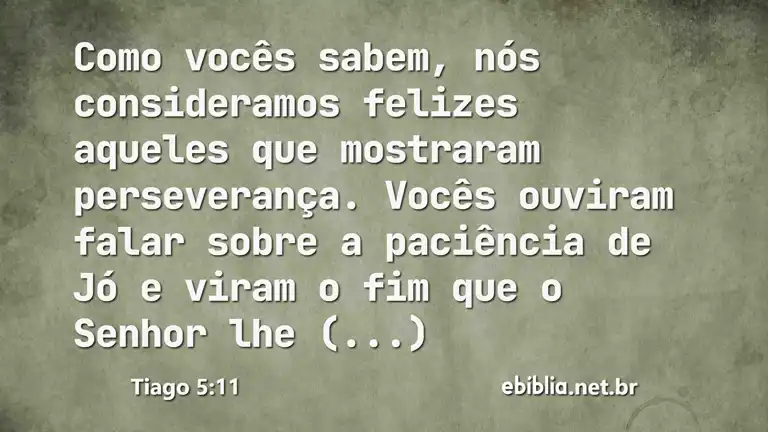 Tiago 5:11