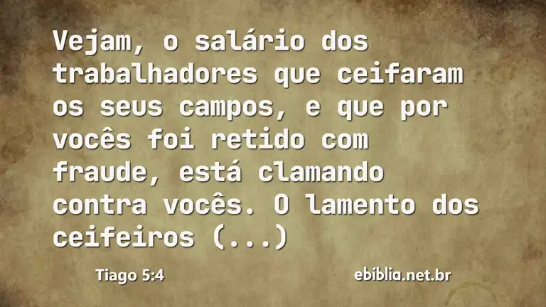 Tiago 5:4