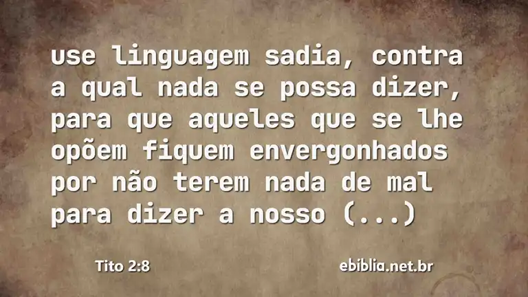 Tito 2:8