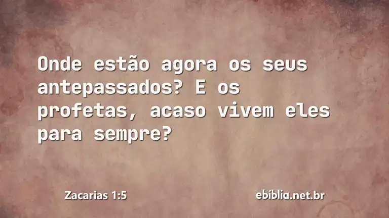 Zacarias 1:5