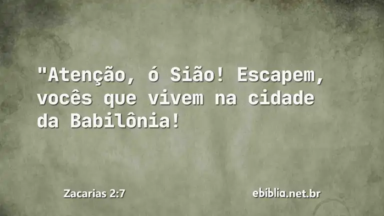 Zacarias 2:7