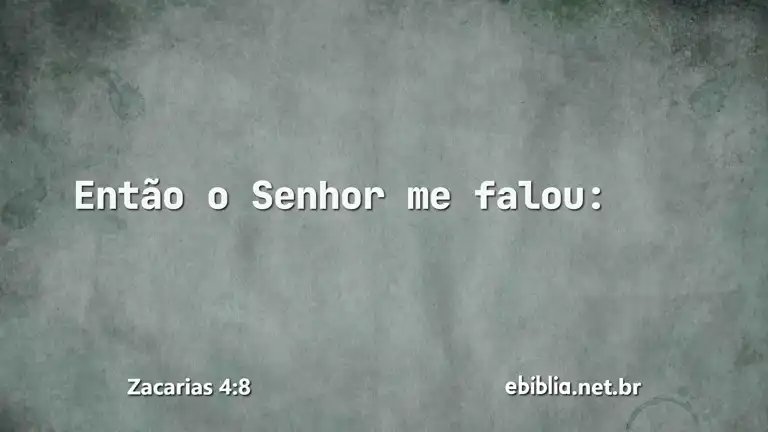 Zacarias 4:8