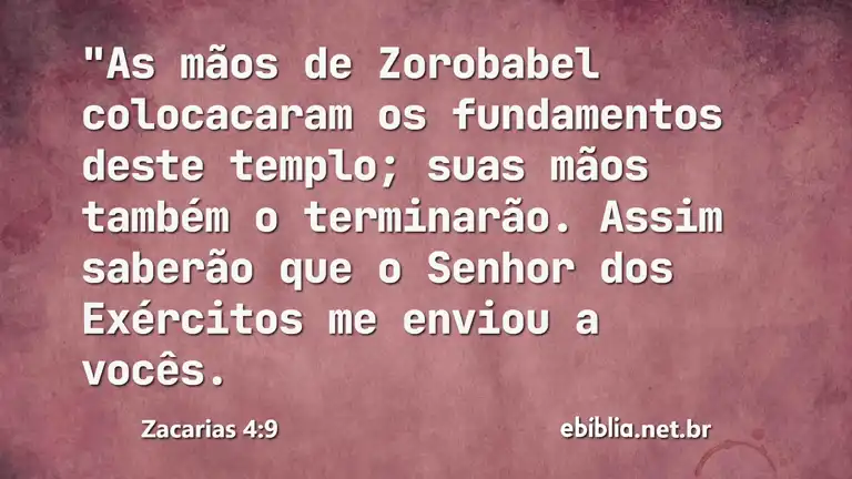 Zacarias 4:9