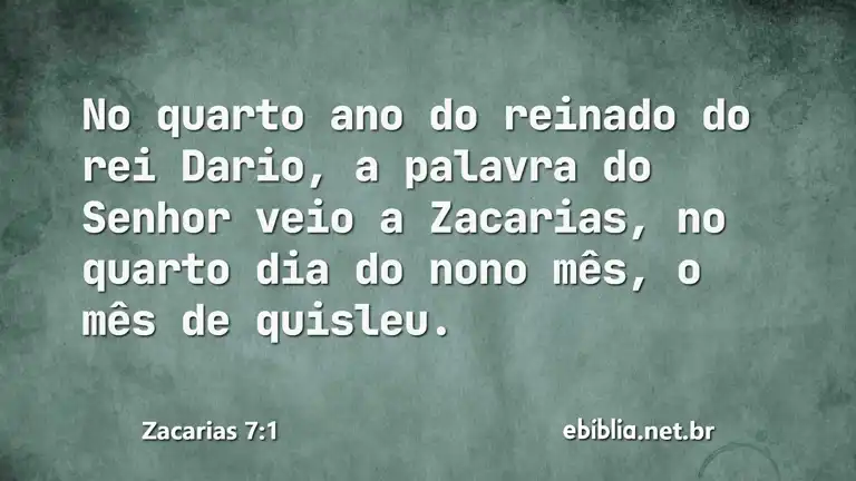 Zacarias 7:1