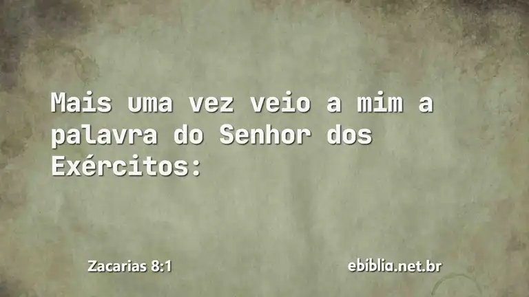 Zacarias 8:1