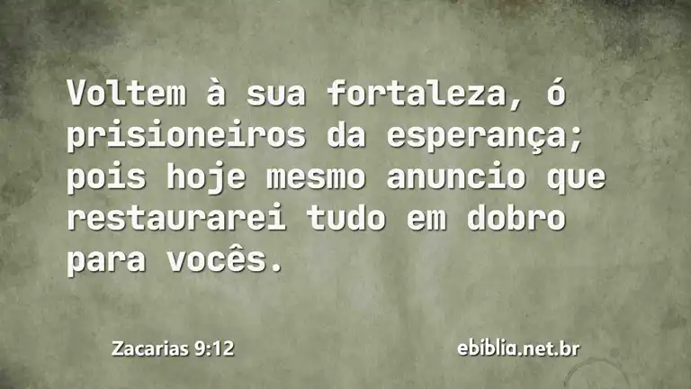 Zacarias 9:12