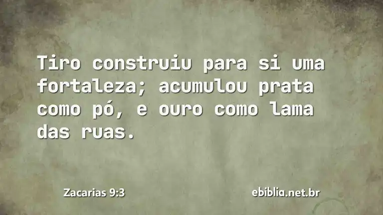 Zacarias 9:3